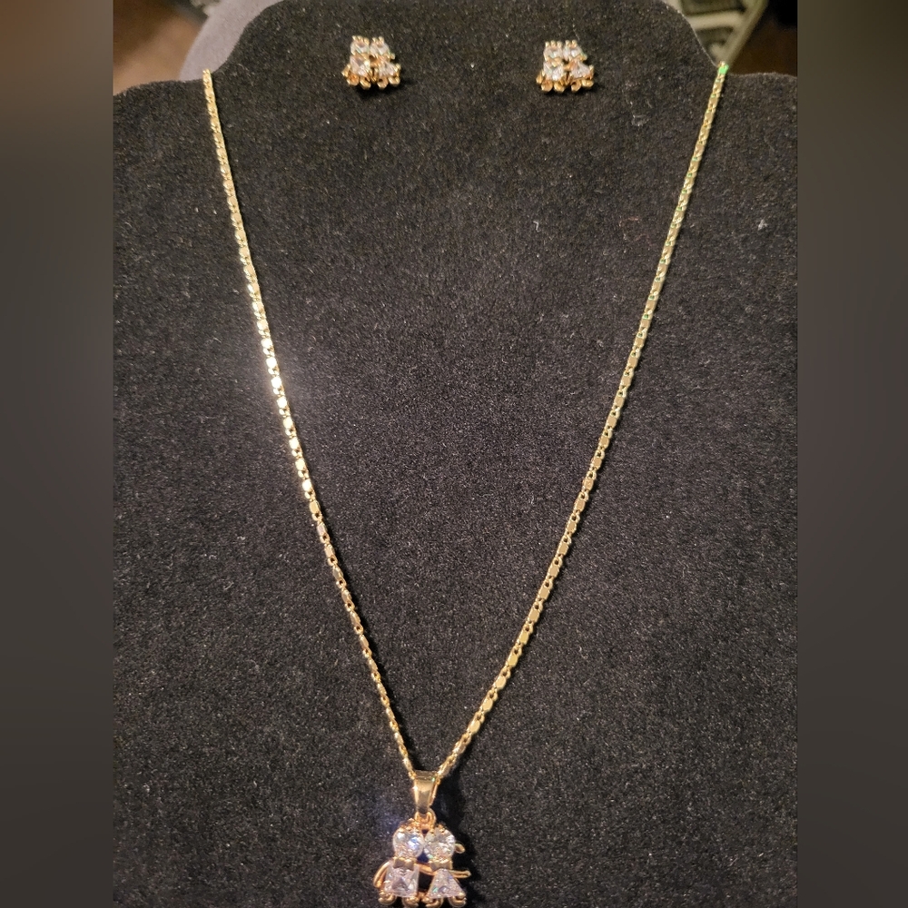 Elegant Plated-Gold Necklace